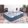 Bestway Tritech Queen Reinforced I-beam Dobbel Luftmadrass Med Innebygd Pumpe, Blue / grey, 203 x 152 x 46cm