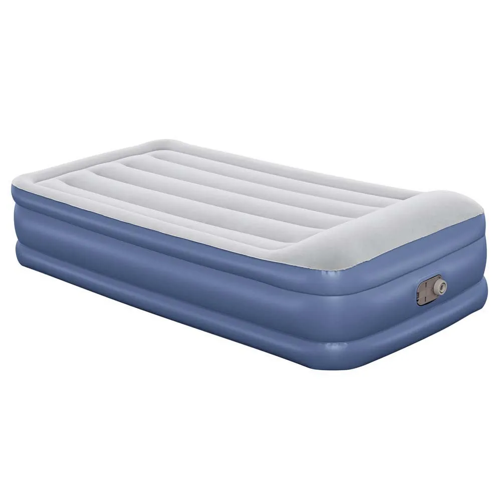 Bestway Tritech Twin Reinforced Enkel Luftmadrass Med Innebygd Pumpe, Grey / black, 191 x 97 x 46cm Bestway Tritech Twin Reinforced Enkel Luftmadrass Med Innebygd Pumpe, Grey / black, 191 x 97 x 46cm