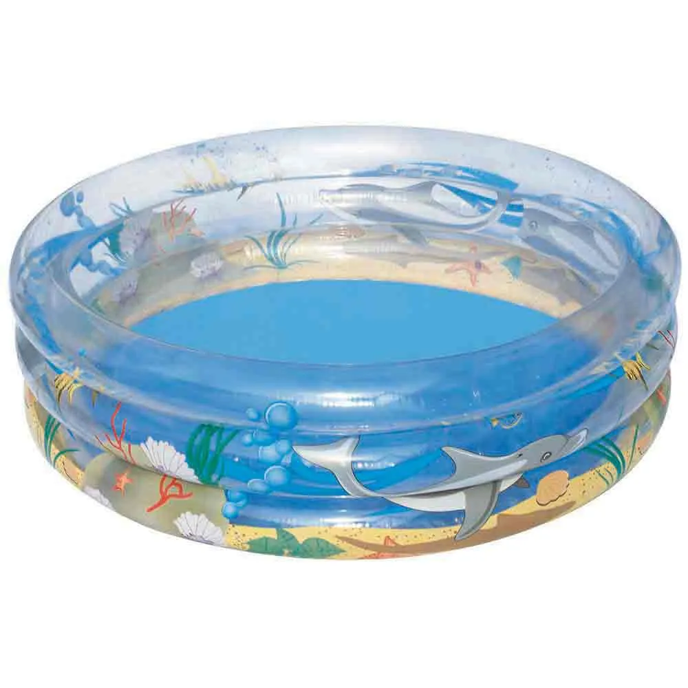 Bestway Tropical Play Ø170x53 Cm Rund Oppblåsbar Basseng unisex, Clear, 697L