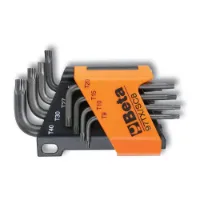 Beta Utensili Torx T9/t10/t15/t20/t25/t27/t30/t40 Skiftenøkkel 8 Stykker Beta Utensili Torx T9/t10/t15/t20/t25/t27/t30/t40 Skiftenøkkel 8 Stykker