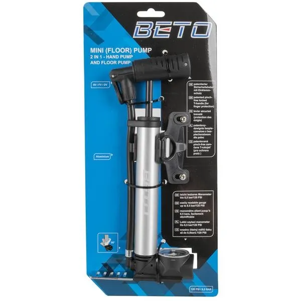 Beto 2in1 Mini gulvpumpe