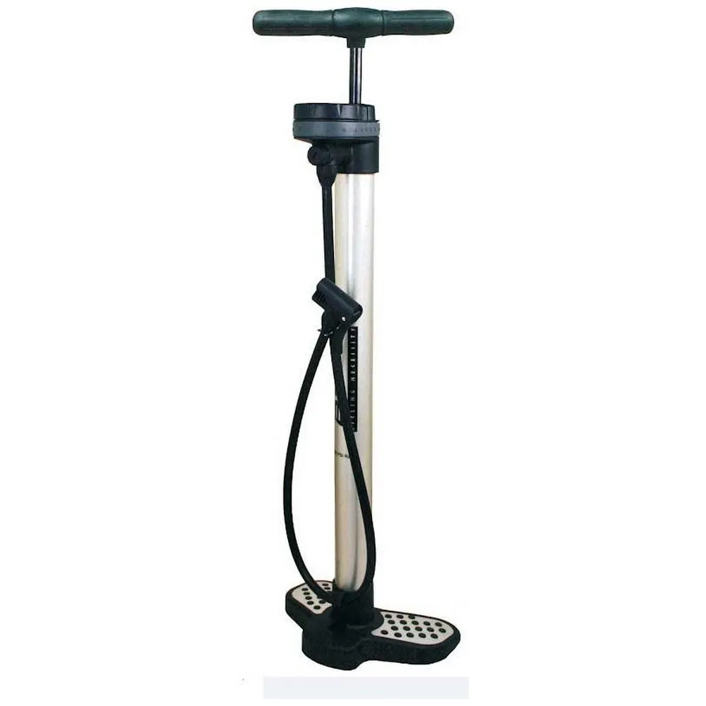 Beto Deluxe Sykkelpumpe, Silver, 160psi