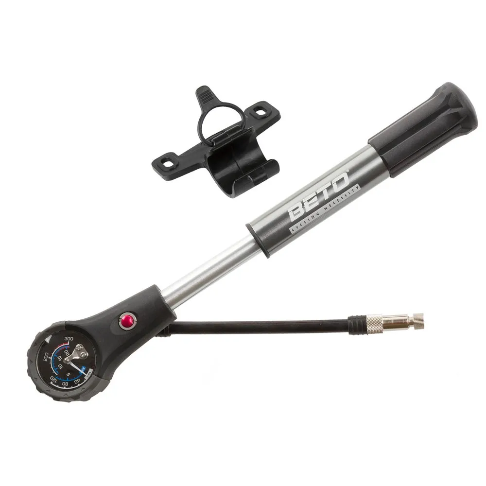 Beto Dual Function Mini Pumpe, Silver / black, 300psi Beto Dual Function Mini Pumpe, Silver / black, 300psi