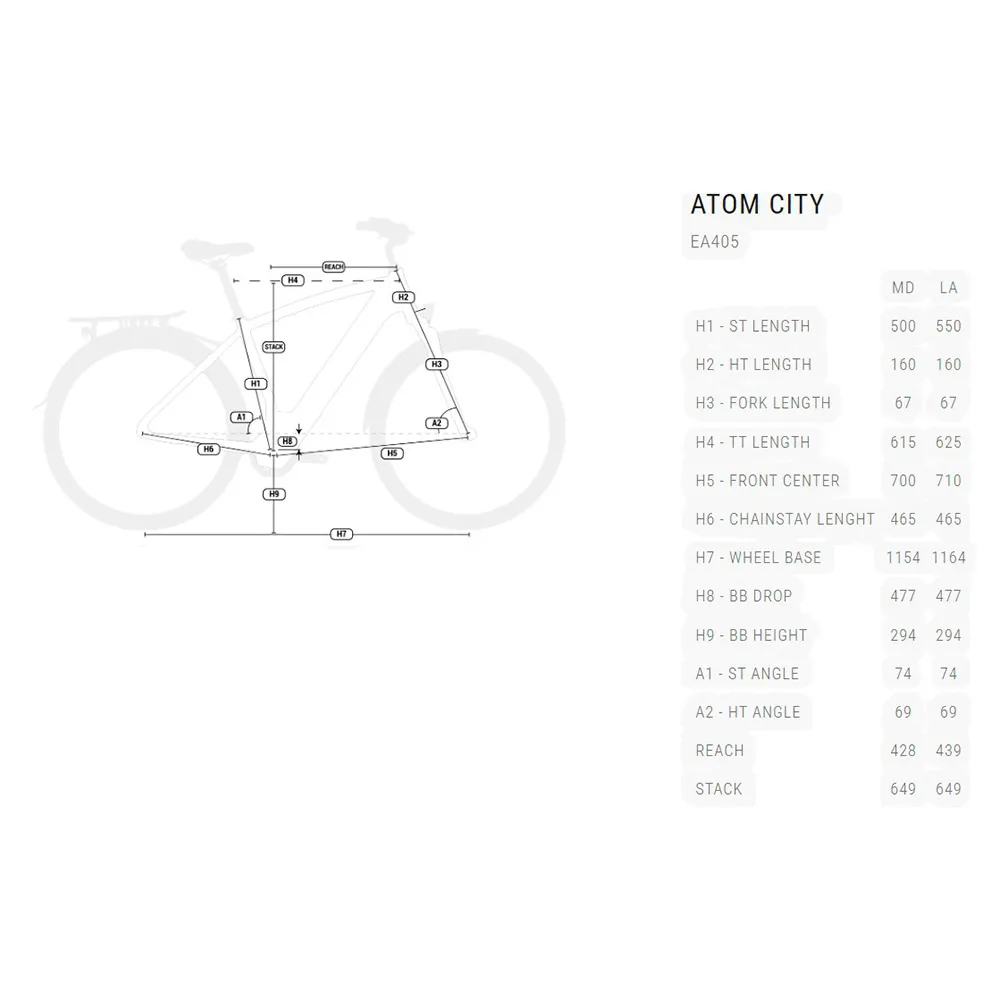 BH Bikes Atom City 1e Altus Elektrisk Sykkel, Elsykkel