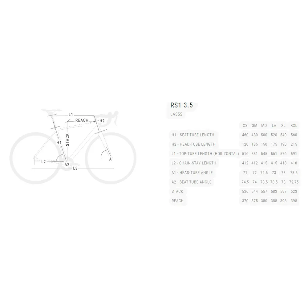 BH Bikes Rs1 3.5 105 Rd-7100 Landeveissykkel BH Bikes Rs1 3.5 105 Rd-7100 Landeveissykkel