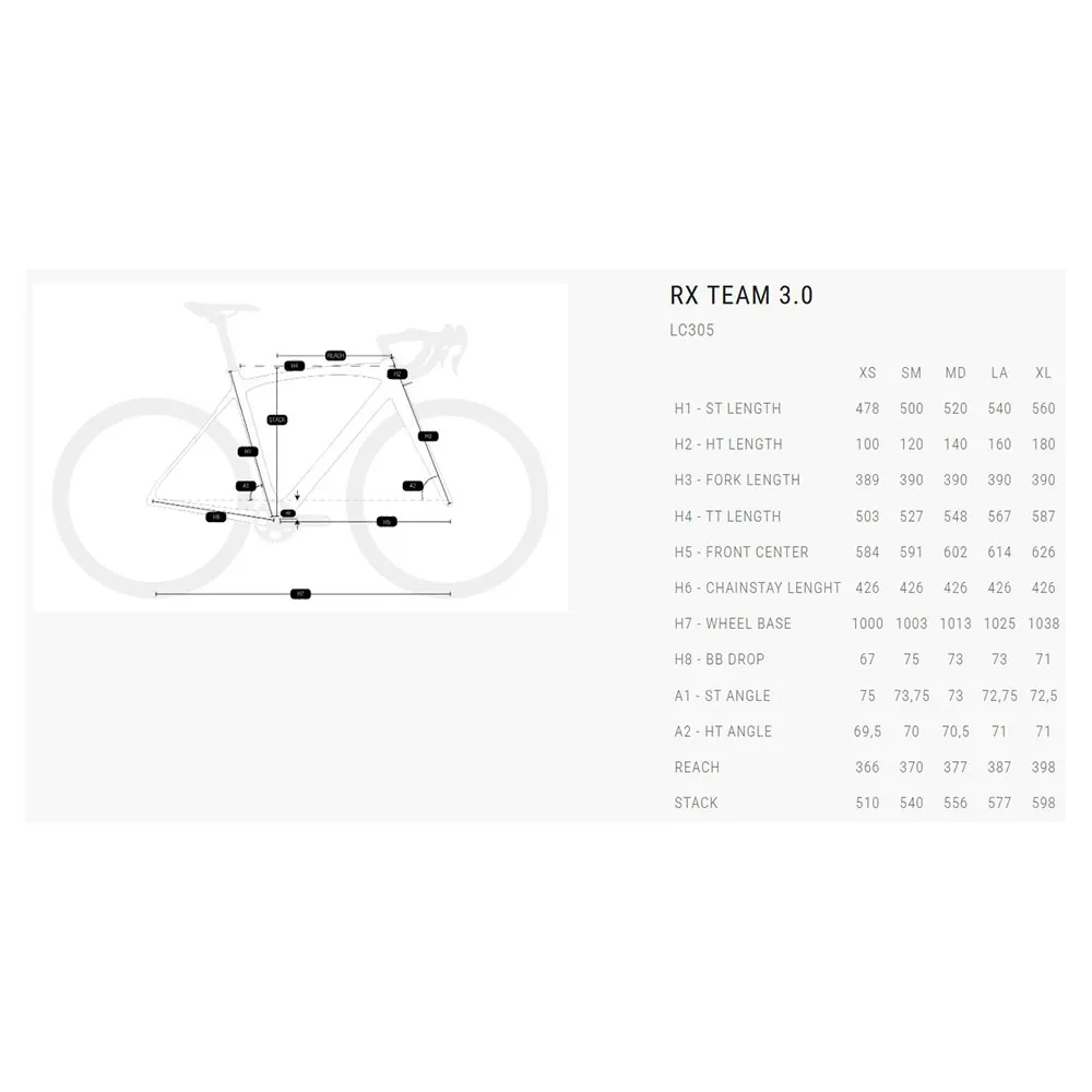 BH Bikes Rx Team 3.0 28`` 105 Rd7100 2025 Grussykkel, Gravel sykkel