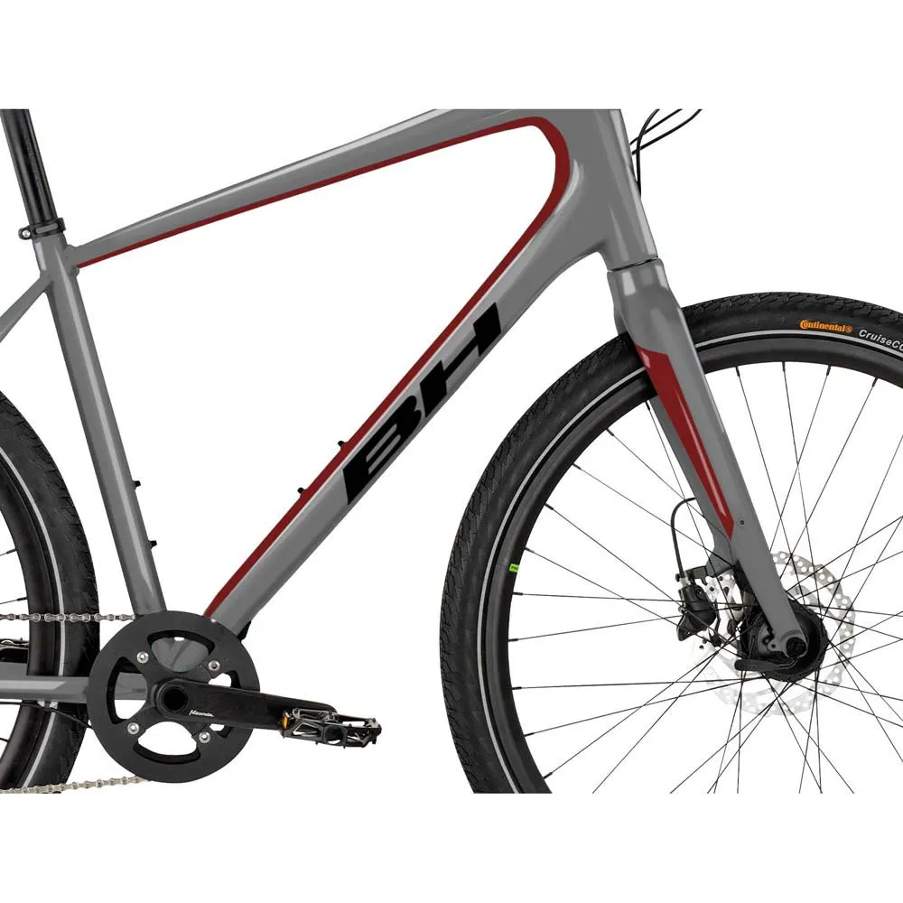 BH Bikes Silvertip 700c Xt 2025 Sykkel, Grey / black / red, M, Bysykkel