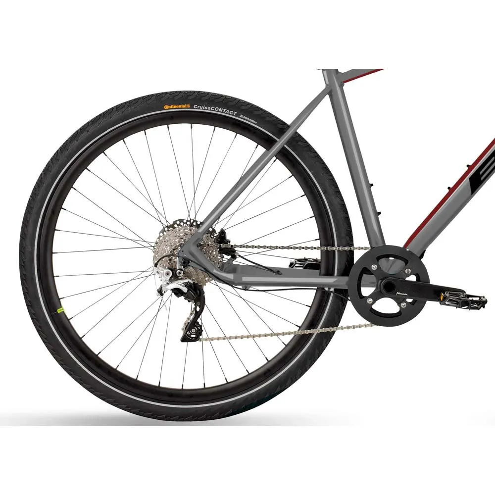 BH Bikes Silvertip 700c Xt 2025 Sykkel, Grey / black / red, M, Bysykkel