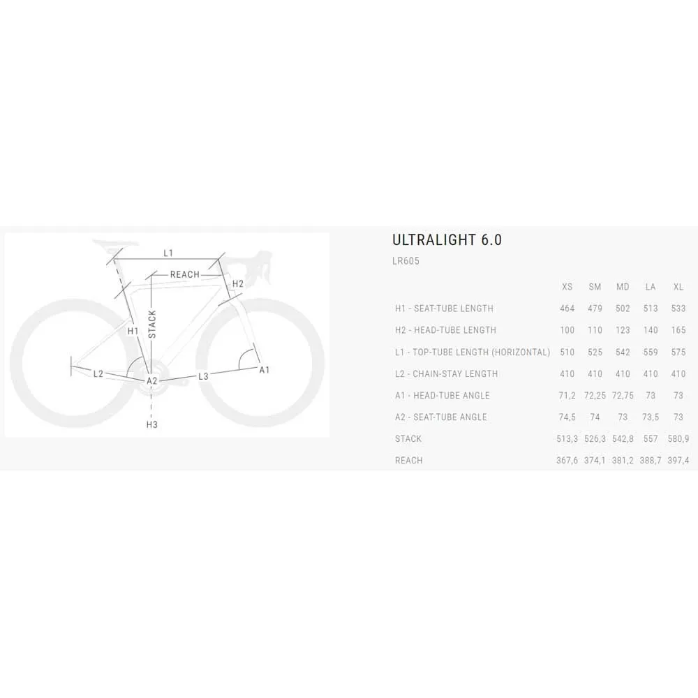BH Bikes Ultralight 6.0 105 Di2 7150 2025 Landeveissykkel