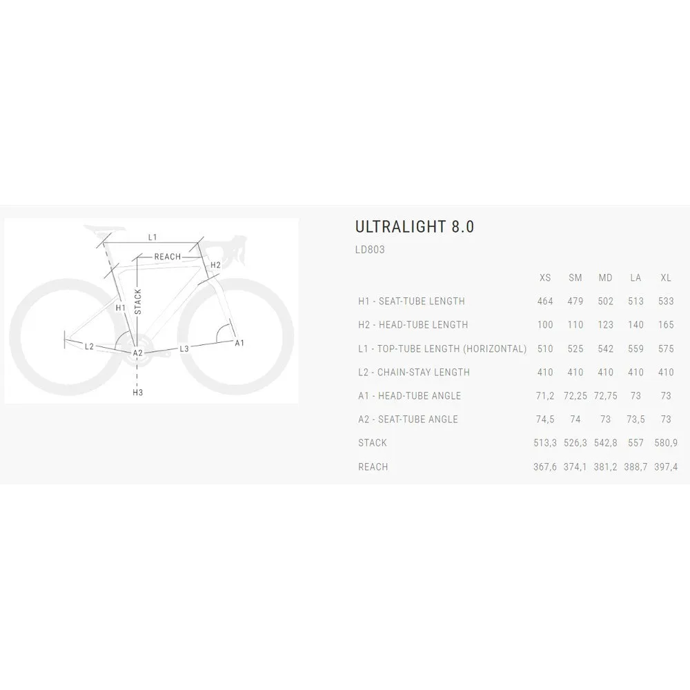 BH Bikes Ultralight 8.0 105 Di2 2023 Landeveissykkel