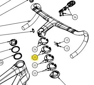 Bianchi 10mm 2-delt Spacer