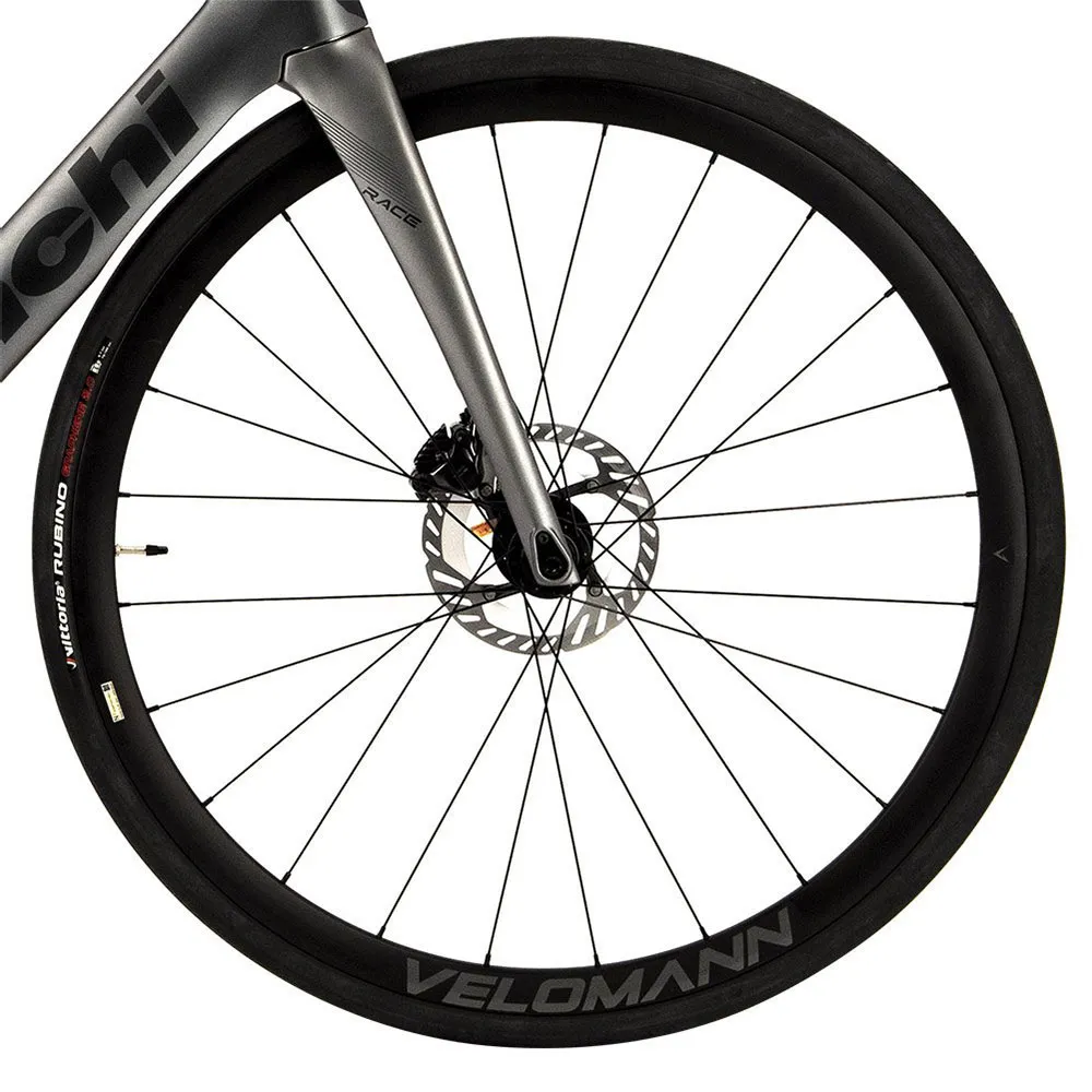 Bianchi Oltre Race Ultegra Di2 2024 Landeveissykkel, Graphite cangiante / graphite matt