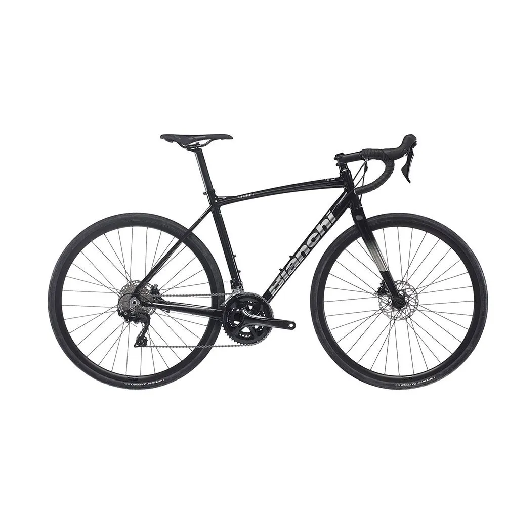 Bianchi Via Nirone 7 105 Disc 2022 Landeveissykkel, Black / titanium silver
