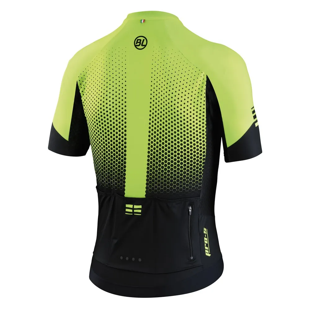 Bicycle Line Pro Kort Ermet Trøye, Fluo yellow
