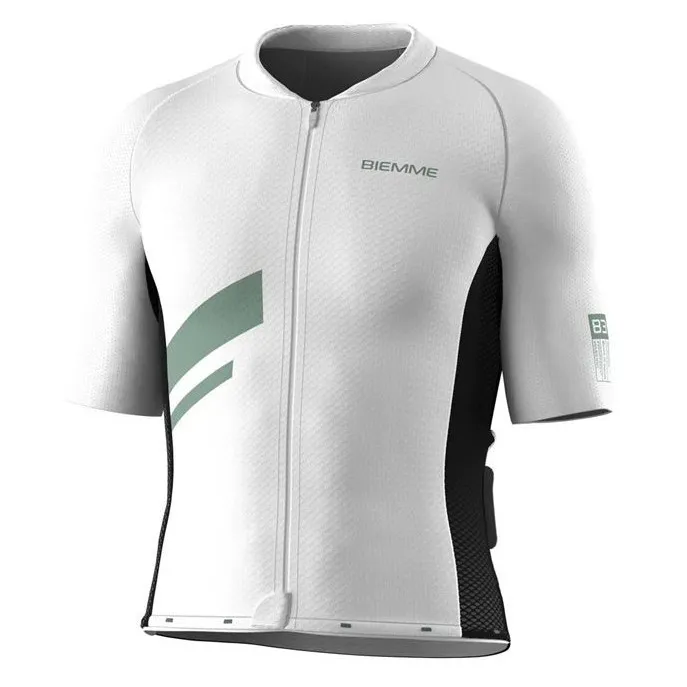 Biemme Armonia Kort Ermet Trøye, White / green, S