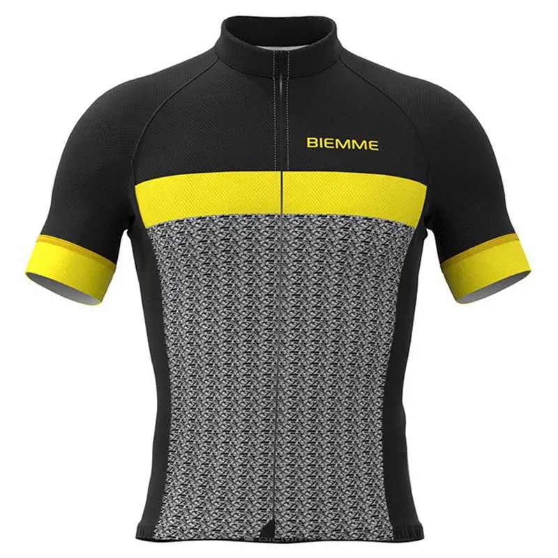 Biemme Martirolo Kort Ermet Trøye, Black / yellow, M Biemme Martirolo Kort Ermet Trøye, Black / yellow, M