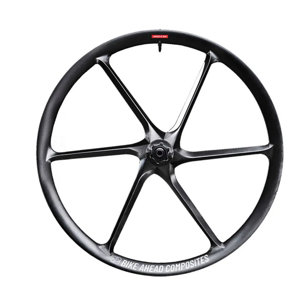 bike ahead composites Biturbo Road Cl Disc Tubeless 20-21 Landeveissykkelens Bakhjul, Black, 12 x 142mm, Sram XDR