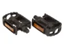 Bike attitude pedaler til MTB 9/16"plast, Svart