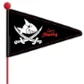 Bike Fashion Capitain Sharky Flagg, Black / red, One Size