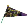Bike Fashion Ninja Turtles Flagg, Green / purple multicolor, One Size