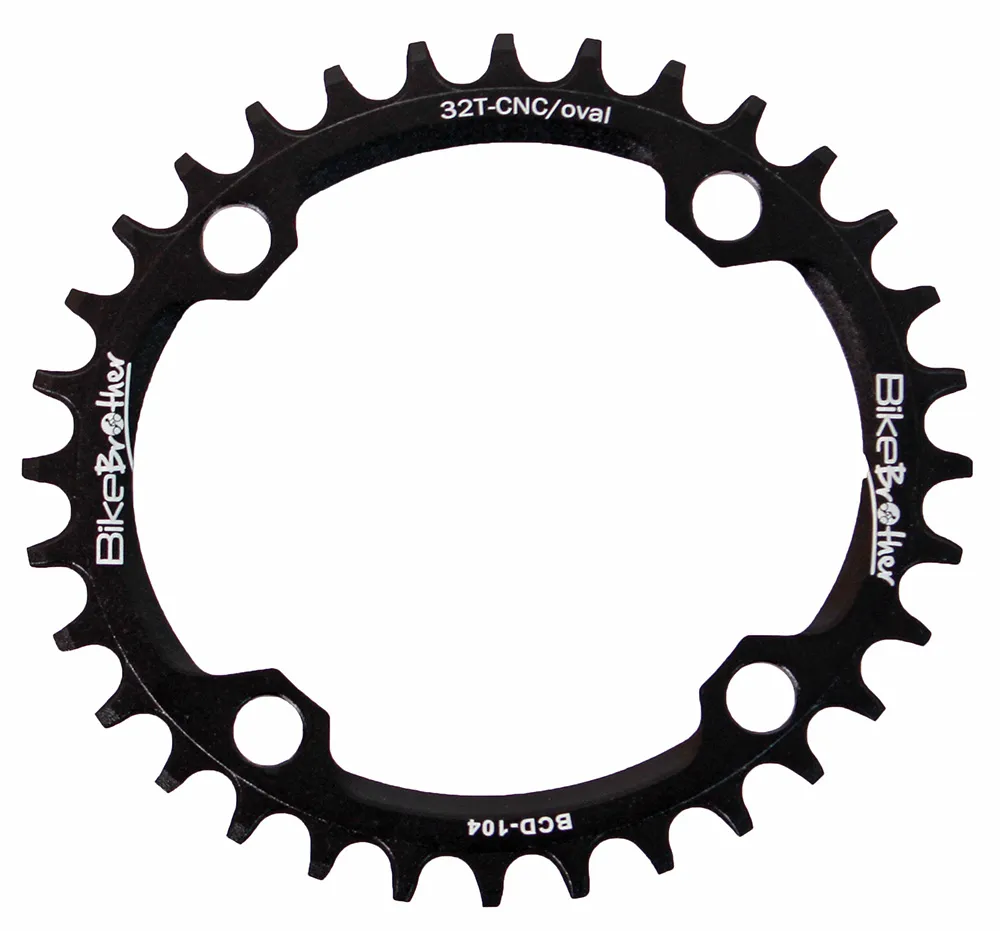 BikeBrother 32 T DrevØ 104 mm Oval, Svart
