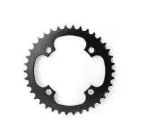 BikePartner Klinge i stål sort 42tl Ø104mm 1/2-3/32", 1-11 speed