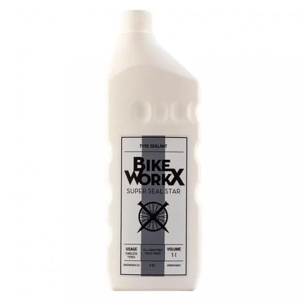 BikeWorkx Super Star 1l Slangeløst Tetningsmiddel, White, One Size BikeWorkx Super Star 1l Slangeløst Tetningsmiddel, White, One Size