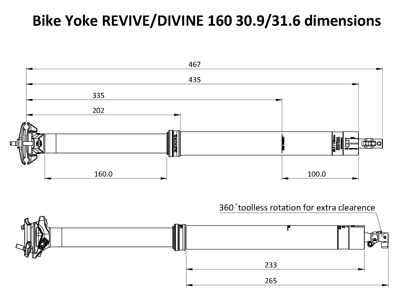 BikeYoke Divine Dropper Setepinne