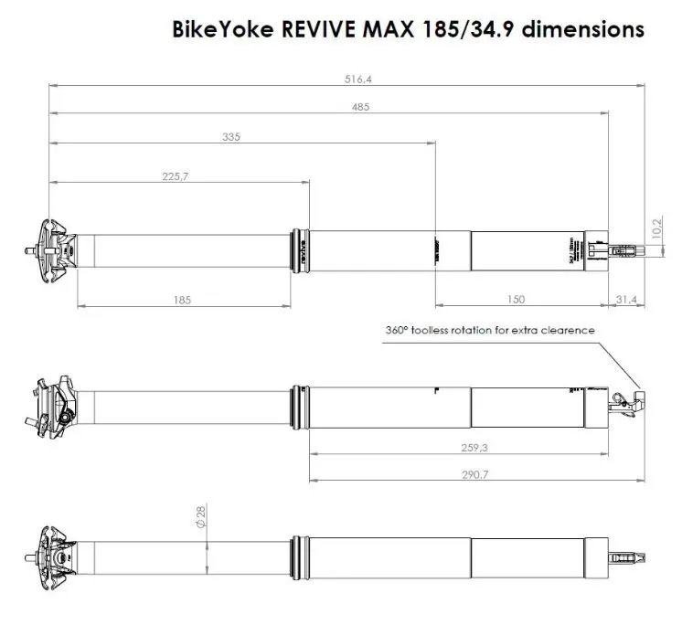 BikeYoke Revive Max Dropper Setepinne