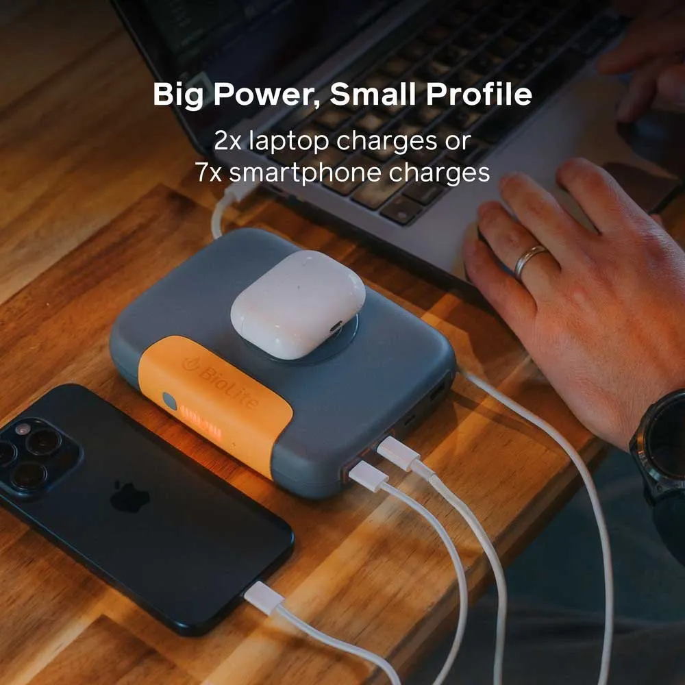 Biolite 100 Max Powerbank, Grey, One Size Biolite 100 Max Powerbank, Grey, One Size