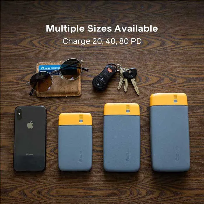 Biolite Charge 40 Pd Powerbank, Black / orange, One Size