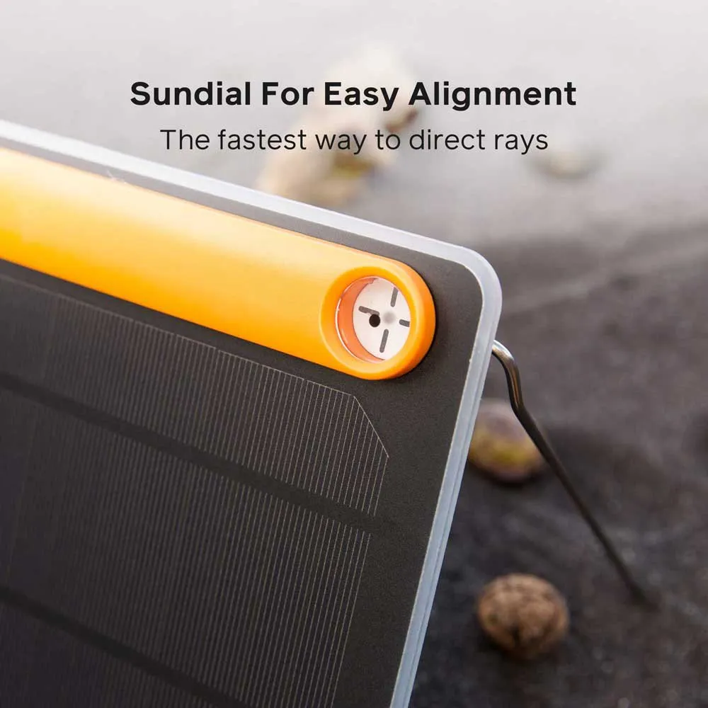 Biolite Solcellepanel 5w, Black / orange, One Size Biolite Solcellepanel 5w, Black / orange, One Size