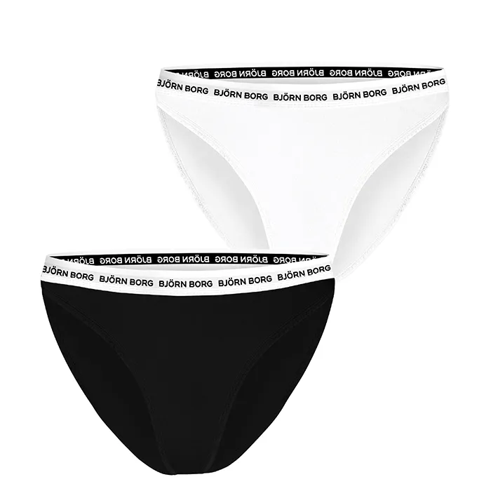Björn Borg 2-Pack Core Logo HW Brief, Svart/vit