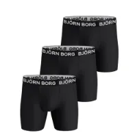 Björn Borg Performance Boxer 3-Pack Black, Underbukser herre Björn Borg Performance Boxer 3-Pack Black, Underbukser herre