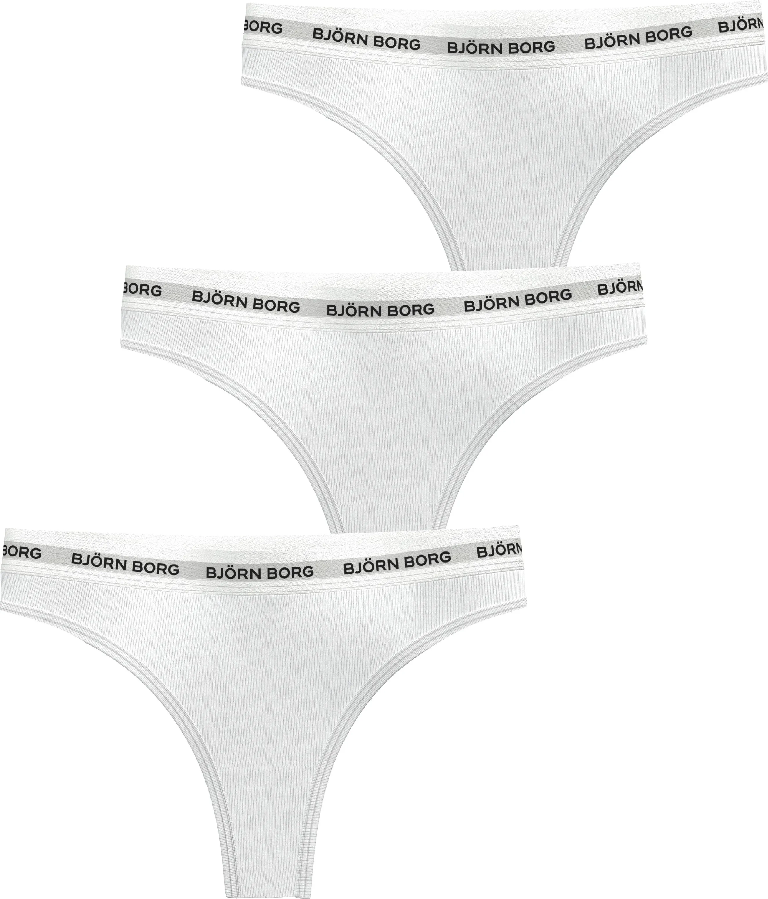 Björn Borg Women's Logo Thong 3-pack Björn Borg Women's Logo Thong 3-pack