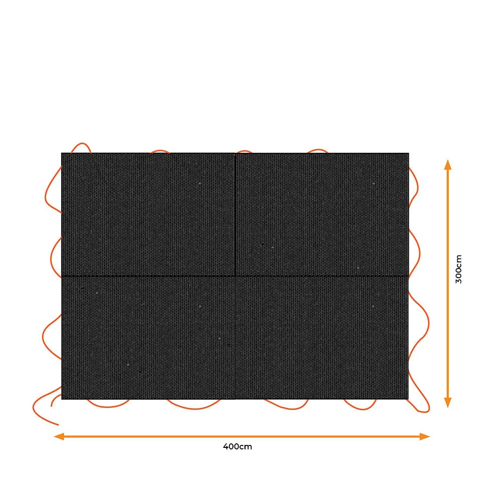 Black & Decker Presenning For Tilhenger 3x4 M, Black, One Size Black & Decker Presenning For Tilhenger 3x4 M, Black, One Size