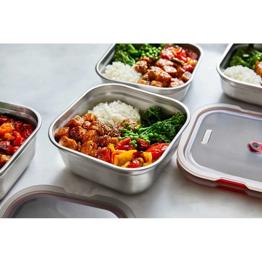 Black+blum Multi-function Square L 1.4l Matboks, Grey / red, One Size