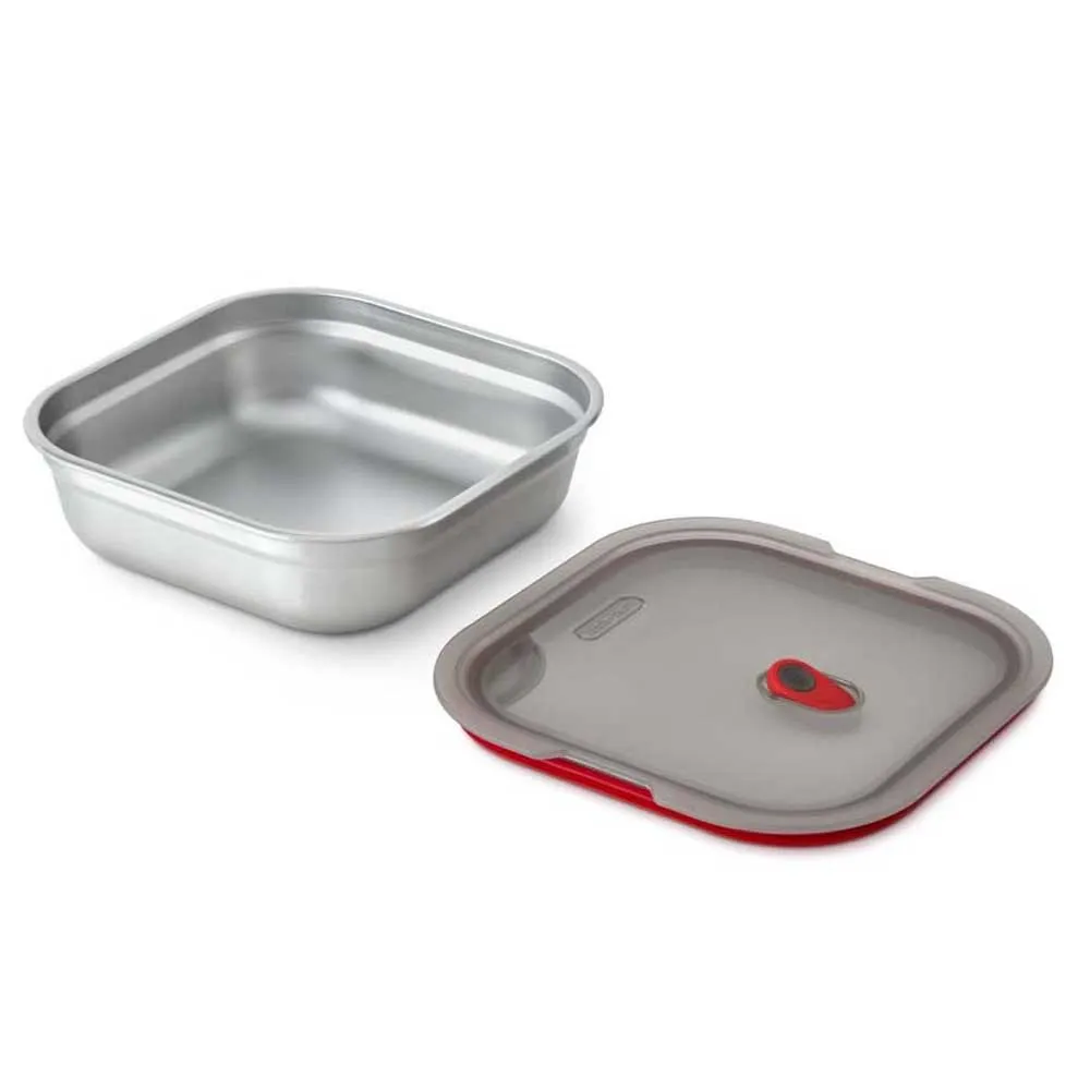 Black+blum Multi-function Square S 1.1l Matboks, Grey / red, One Size