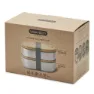 Black+blum Rustfritt Stål Bento-matboks 1l, Almond / grey, One Size