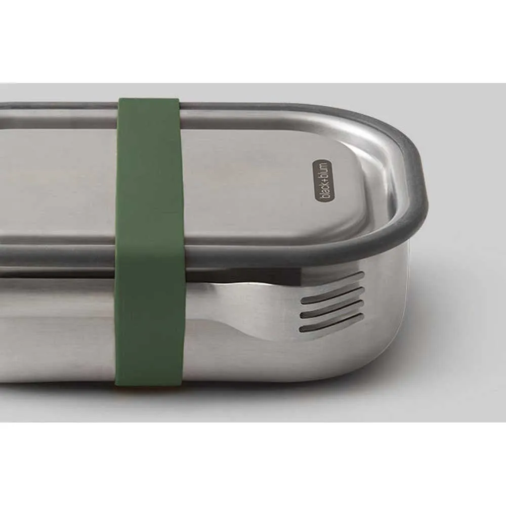 Black+blum Rustfritt Stål Liten Matboks, Olive, One Size Black+blum Rustfritt Stål Liten Matboks, Olive, One Size
