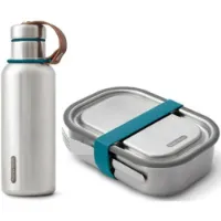 Black+blum Stainless Steel Bottle+ Matboks-sett Black+blum Stainless Steel Bottle+ Matboks-sett