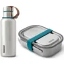 Black+blum Stainless Steel Bottle+ Matboks-sett, Ocean, One Size