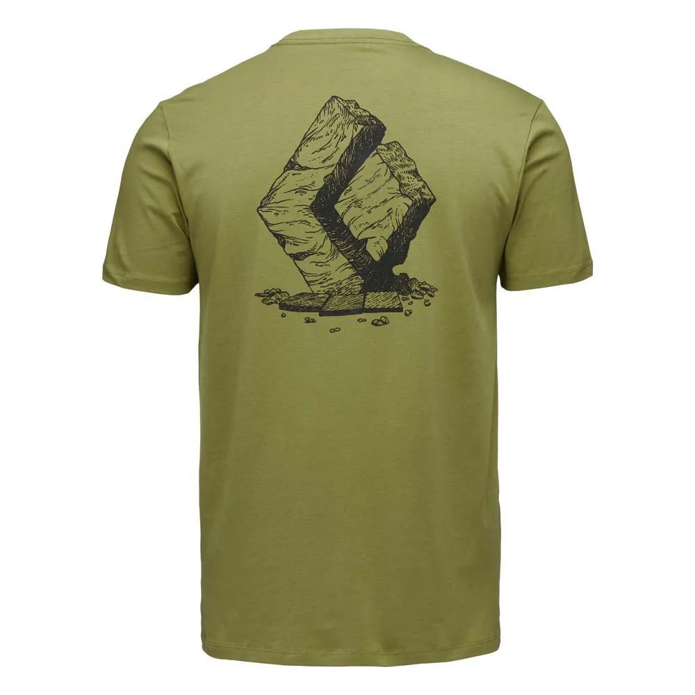 Black Diamond Boulder Kortarmet T-skjorte, Camp green