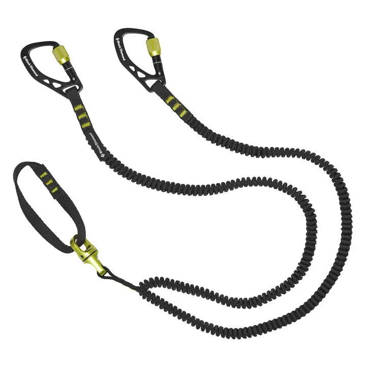 Black Diamond Elastiske Sikkerhetsstropper Med Karabinkrok Til Isøks, Black, One Size Black Diamond Elastiske Sikkerhetsstropper Med Karabinkrok Til Isøks, Black, One Size