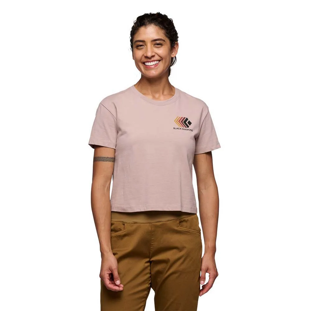 Black Diamond Faded Crop Kortarmet T-skjorte