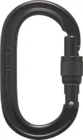 Black Diamond Oval Keylock Screwgate polished Black Diamond Oval Keylock Screwgate polished