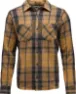 Flax-black plaid