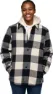 Black-off white plaid