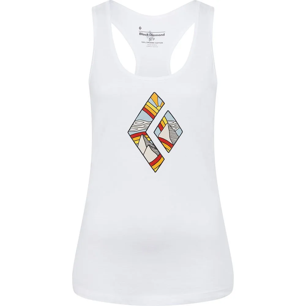 Black Diamond Rainbow Diamond Ermeløs T-skjorte, White