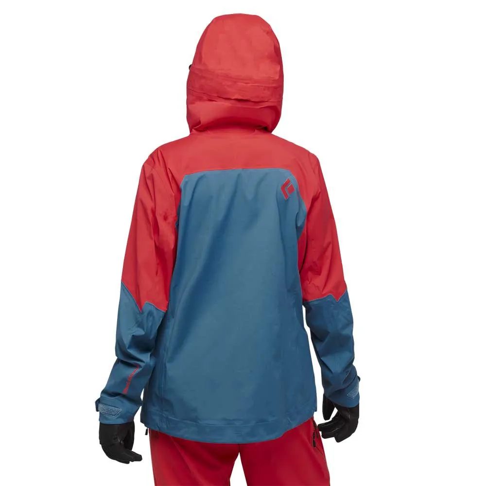 Black Diamond Recon Lt Stretch Shell Jakke, Coral red / creek blue Black Diamond Recon Lt Stretch Shell Jakke, Coral red / creek blue